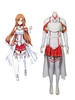 Cosplay Costume en polyester blanc Guêtre&avec fourreau à manches&bustier tubulaire&Mini-Jupe&tablier du bas de corps&bretelle&Top Déguisements Halloween