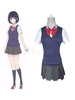 Cosplay Costume Kuzu WishYasuraoka Hanabi School Girl uniforme Déguisements Halloween