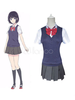 Cosplay Costume Kuzu WishYasuraoka Hanabi School Girl uniforme Déguisements Halloween
