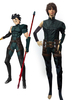 Cosplay Costume Type-moon en lycra spandex vert foncé comme Lancer avec pauldron&Combinaison&Coudière Déguisements Halloween