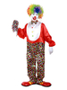 cosplay de cirque clown de fêtes avec cravate en fibre polyester en polyester rouge pour adultes Déguisements Halloween