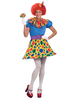 cosplay de cirque clown de fêtes Robe en fibre polyester en polyester bleue pour adultes Déguisements Halloween