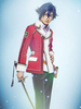 Cosplay de The Legend of Heroes Coton polyester rouge Manteaux&avec cravate&Pantalons&Chemise&ceinture&Sac banane Déguisements Halloween