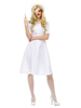 Cosplay en polyester blanc Robe&Lunettes&chapeau Déguisements Halloween