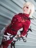 Cosplay en tissu uniforme rouge melon Jupe&Top&Gants&ceinture Déguisements Halloween