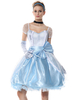Cosplay sexy de conte azurée Coiffure en satin stretch Ensemble en mélange poly/coton pour femme pour adultes Déguisements Halloween
