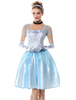 Cosplay sexy de conte azurée Coiffure en satin stretch Ensemble en mélange poly/coton pour femme pour adultes Déguisements Halloween