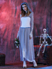Costume Blanc Chapellerie Robe Femmes Mariée Set Costumes de Fêtes Déguisements Halloween