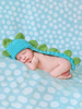 Costume Carnaval Carnaval de bébé nouveau-né tricoté accessoires de prise de vue chapeau de dinosaure