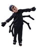 Costume Carnaval Carnaval de Cosplay tenue trois pièces araignée pour enfants Halloween Halloween