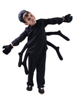 Costume Carnaval Carnaval de Cosplay tenue trois pièces araignée pour enfants Halloween Halloween