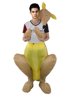 Costume Carnaval De Kangourou Gonflable Mascotte Animal Déguisements Halloween Adulte