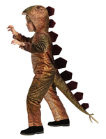 Costume Carnaval Déguisements Halloween pour enfants dinosaure de fêtes pour garçon en fibre polyester Combinaison en polyester Brune Ensemble