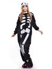 Costume Carnaval Kigurumi Carnaval motif squelette blanc noir Déguisements Halloween