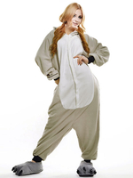 Costume Carnaval mascotte gris d