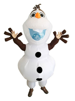 Costume Carnaval Olaf congelé Costume Carnaval gonflable Fantaisie Robe de soirée tenue danniversaire pour adulte Déguisements Halloween