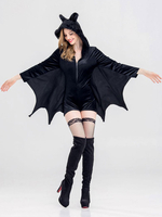 Costume Chauve-Souris Femmes Sexy Vampire Démon Cosplay Carnavals Combinaisons Déguisements Halloween