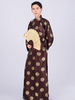 Costume Chinois De La Dynastie Qing Brocart Gilet Robe De Fête Costumes Déguisements Halloween