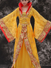 Costume Chinois Femme Traditionnelle Jaune Hanfu Robe Ancienne Tang Impératrice Wumeiniang Cosplay Costume Déguisements Halloween