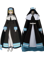 Costume Cosplay Cape de Polyester Alice de la force du feu Déguisements Halloween