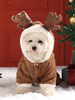 Costume danimal pour Noël Costume de renne de Noël en polyester marron