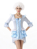 Costume dDéguisements Halloween White Queen Mary Robe Gants Coton Satin Femmes Royal Set Costumes de Vacances