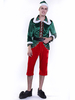 Costume delfe de noël pour hommes adultes Top Pants Outfit Set 5 pièces Déguisements Noël