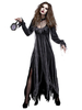 Costume dHalloween Femme Vampire bicolore Robe de vacances en fibre de polyester noire