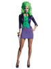 Costume dHalloween Joker Femmes Professeur Jupe Top Bowtie Set