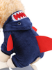 Costume dHalloween pour animaux de compagnie Vêtements bleus de dessin animé en polyester. ..