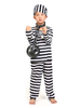 Costume d’Déguisements Halloween prisonnier Costume rayure bagnard pour les enfants Déguisements Halloween