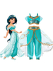 Costume de bande dessinée Disney Aladdin Princess Jasmine Kid Costume dDéguisements Halloween