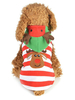 Costume de chien de Noël robe rayé vêtements pour animaux de compagnie chat rouge renne Déguisements Halloween