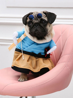 Costume de chien Déguisements Halloween robes bleues Vêtements de chat Costumes pour animaux de compagnie