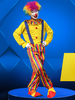 Costume De Cirque Jaune Carnaval Combinaison Unisexe Déguisement De Clown Cosplay