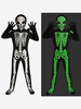 Costume de cosplay en os de crâne blanc pour enfants costume de fantôme de scène costume de fête une pièce pour Halloween