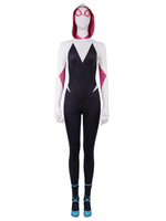 Costume de cosplay Femme Blanc Rose Pink Lycra Spandex Film Leopard Cosplay Halloween Costume