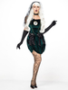 Costume de Cosplay Financée Noir Robe Femmes Sexy Costumes Vampire Déguisements Halloween