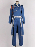Costume de cosplay militaire Fullmetal Alchemist Roy Mustang
