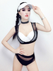 Costume De Danse Jazz Sexy Femmes Noir Haut Et Short Set Déguisements Halloween