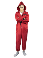 Costume de La Casa De Papel Combinaison de la Maison de Papier Déguisement Rouge Déguisements Halloween