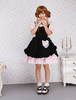 Costume de lolita en coton de manches courtes Déguisements Halloween