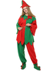 Costume De Noël Elfe 4 Pièces Pyjama Femmes Déguisements Noël