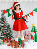 Costume De Noël Robes De Père Noël Gants Ensemble 4 Pièces Déguisements