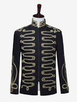 Costume de palais pour hommes tenue de spectacle sur scène Costumes rétro à manches longues