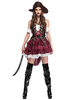 Costume De Pirate Café Femmes Top Déguisements Halloween Carnaval