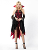 Costume de sorcière Déguisements Halloween Femmes Dentelle Haut Bas Robes Ensemble