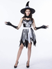 Costume De Sorcière Noire Femmes Robes Courtes Déguisements Halloween