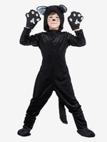 Costume De Spectacle De Chat Noir Pour Halloween Déguisement Enfant