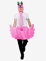 Costume de spectacle sur scène de flamant rose dhalloween Costume de fête drôle de carnaval